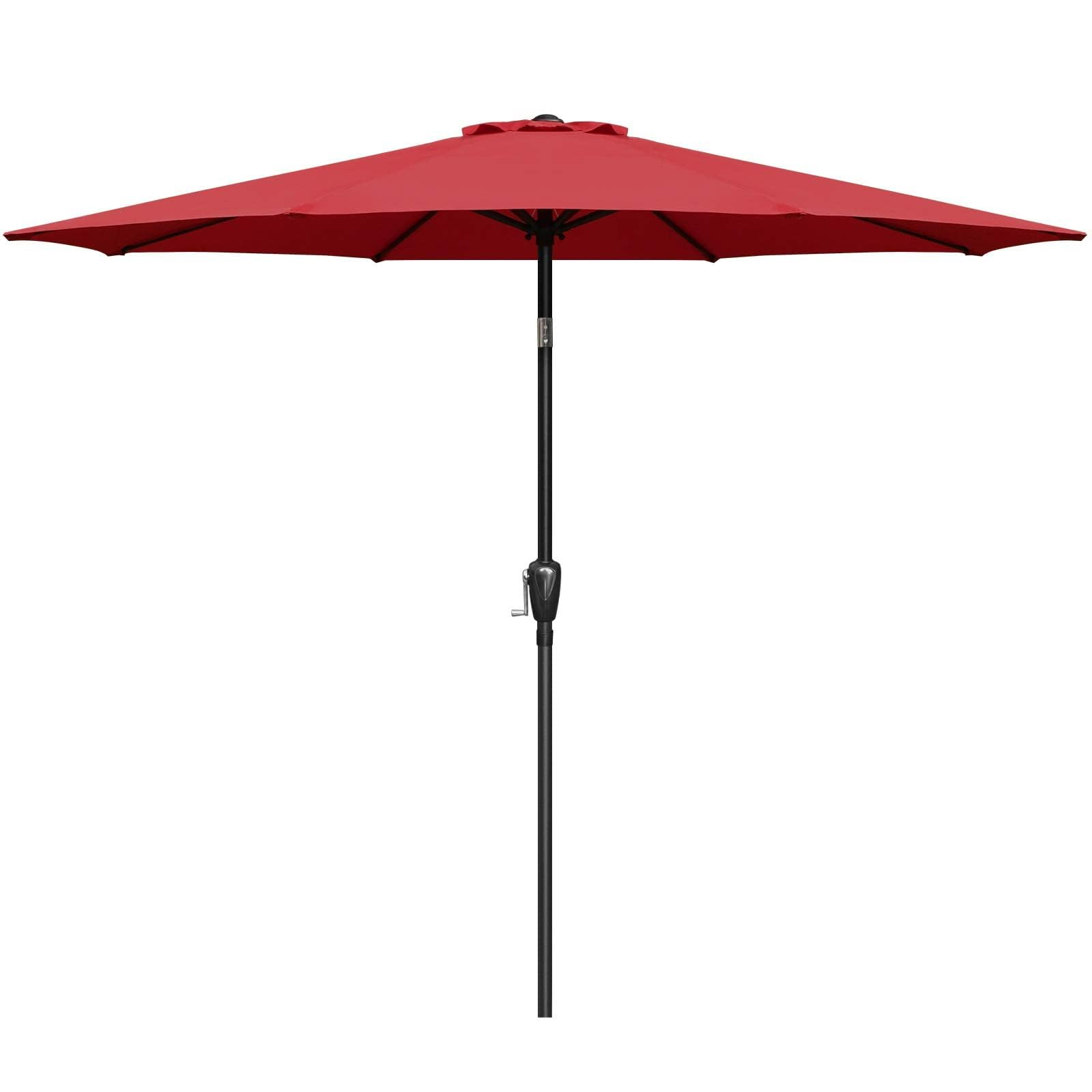 Mesa Exterior Sencilla De Lujo Con Sombrilla Para Patio, 2,7 M, Con Inclinación Y Manivela - Venta Internacional.