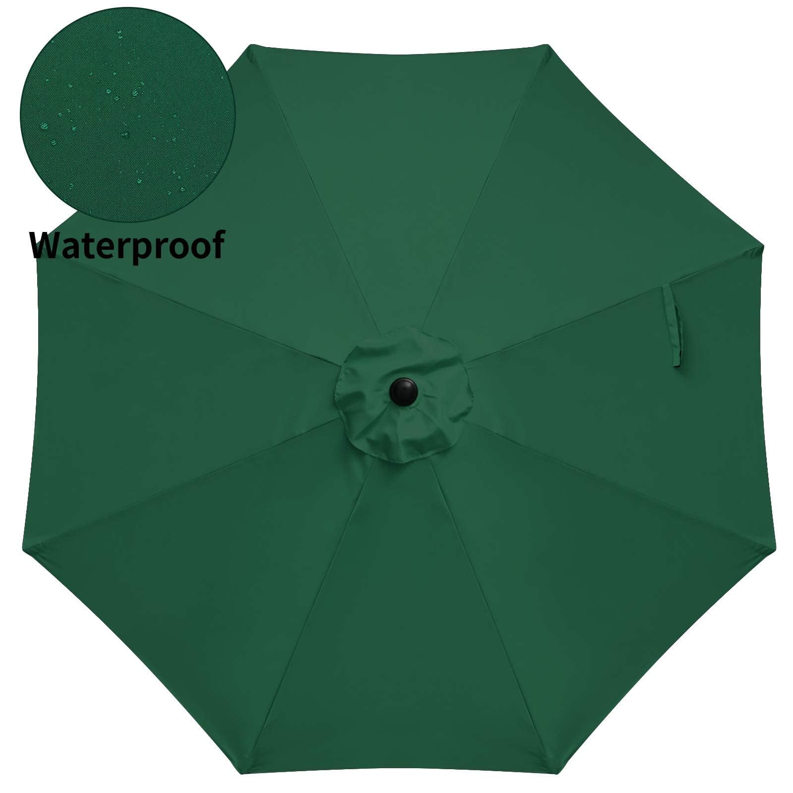 Foto 5 pulgar | Sombrilla De Patio Simple Deluxe De 2,7 M Para Exteriores Con Inclinación Y Manivela, Color Verde - Venta Internacional
