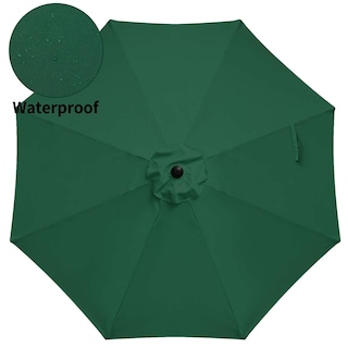 Foto 4 | Sombrilla De Patio Simple Deluxe De 2,7 M Para Exteriores Con Inclinación Y Manivela, Color Verde - Venta Internacional