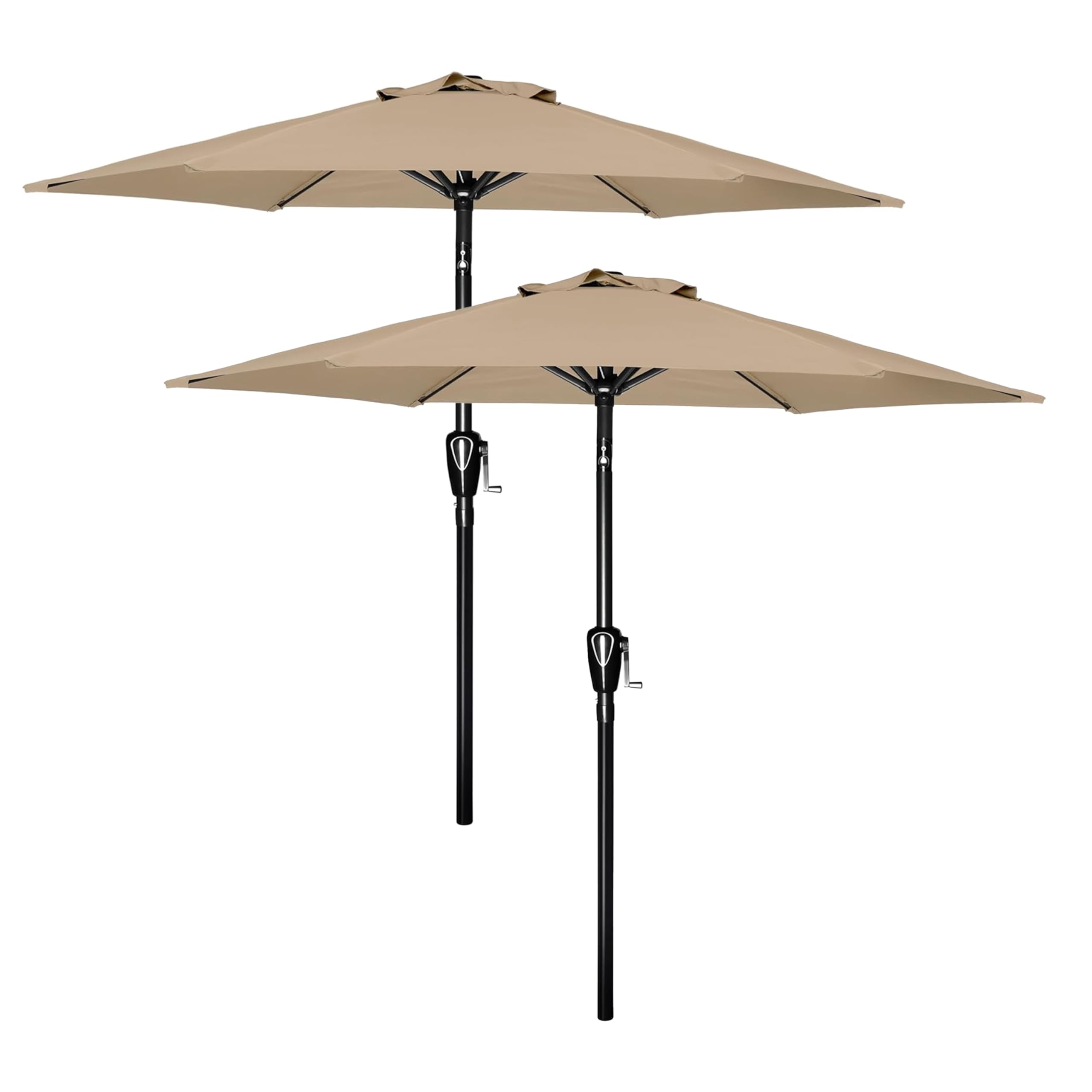 Sombrilla De Patio Simple Deluxe, Paquete De 2 Unidades, 2,3 M, Para Exteriores, Con Inclinación Y G - Venta Interna