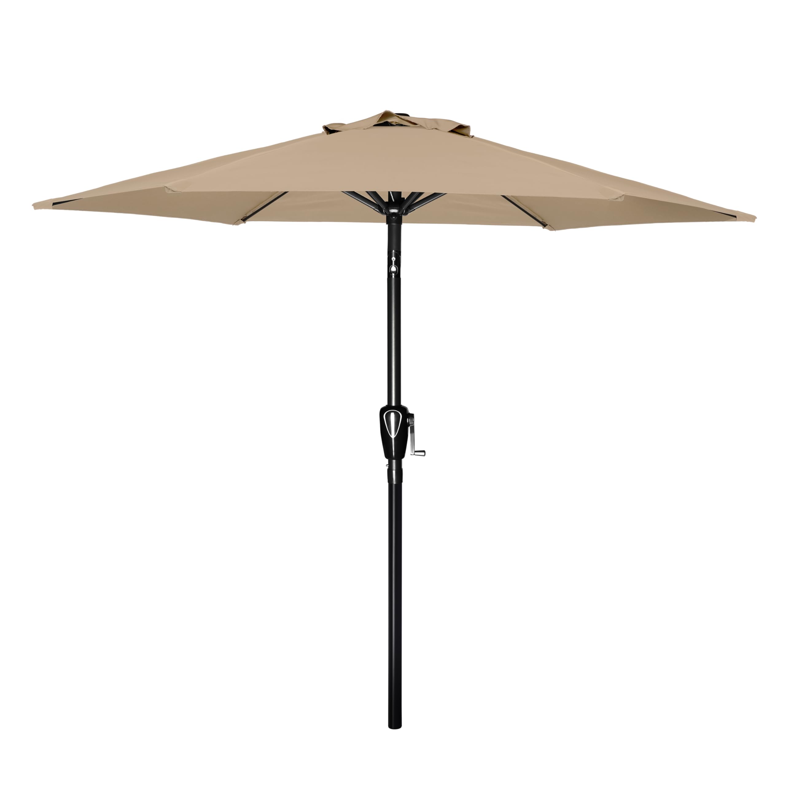 Sombrilla De Patio Simple Deluxe, 2,3 M, Para Exteriores, Con Inclinación O Manivela, Color Canela - Venta Internacion