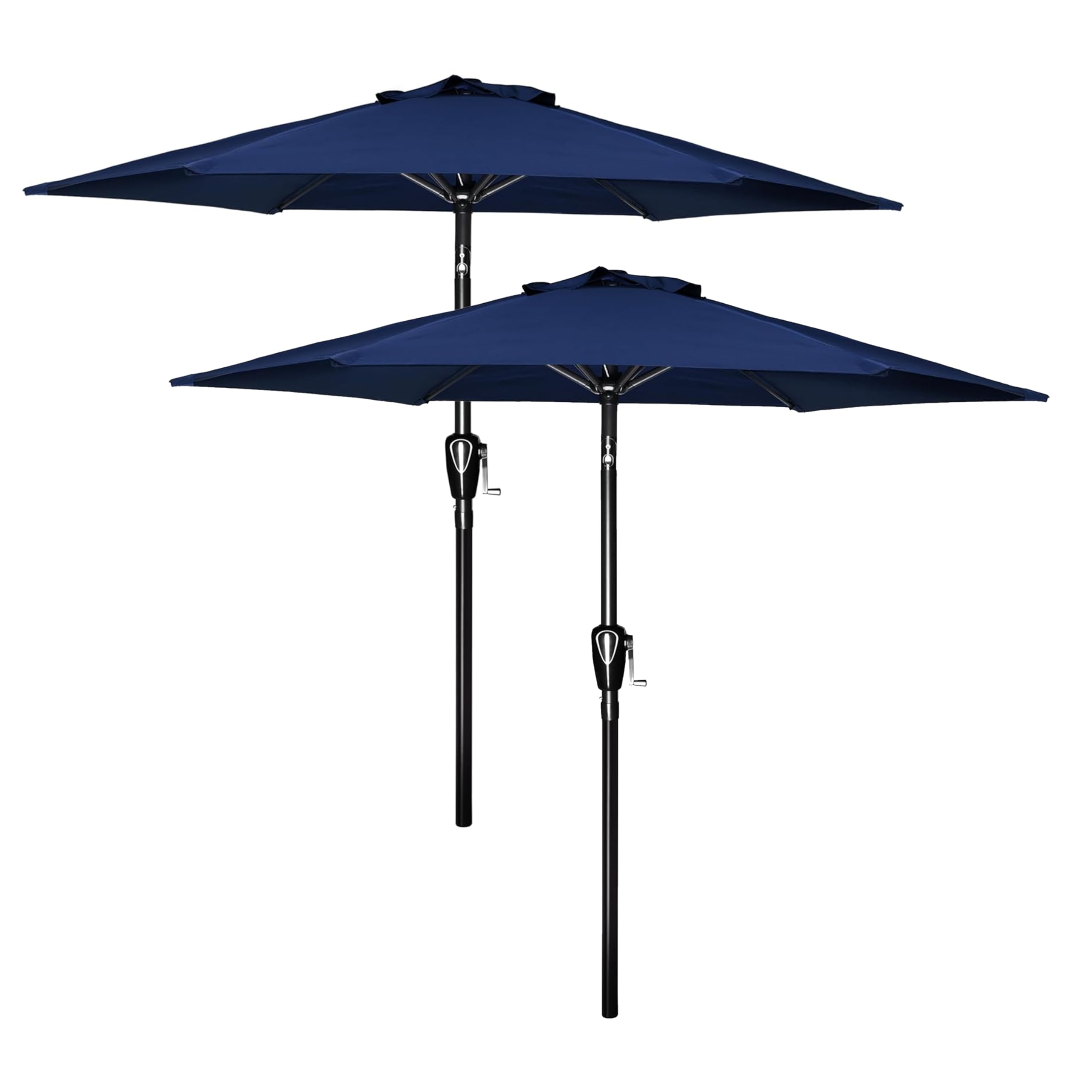 Foto 1 | Sombrilla De Patio Simple Deluxe De 7.5 Pies, Azul Oscuro (paquete De 2) - Venta Internacional.