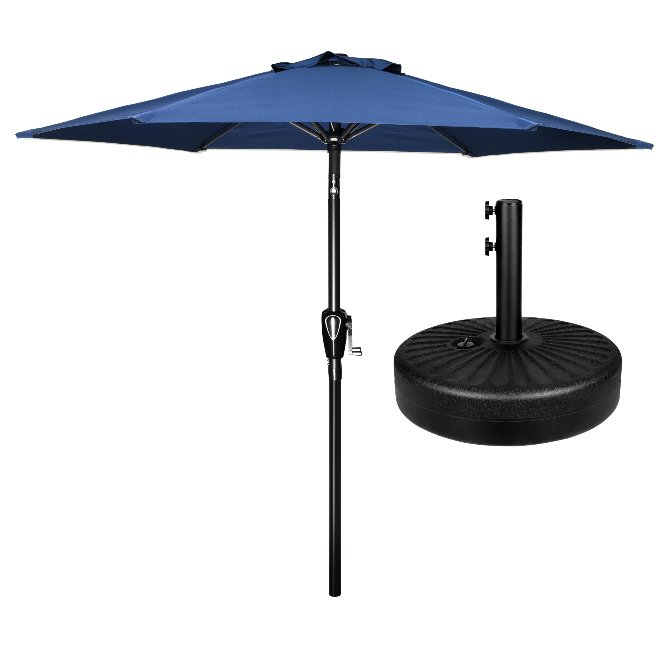 Foto 2 pulgar | Sombrilla De Patio Simple Deluxe De 2,3 M Con Base De 22,7 Kg De Capacidad Bl - Venta Internacional.