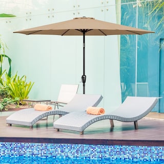 Foto 5 | Toldo De Repuesto Para Sombrilla De Patio, 2,7 M, Para Exteriores, Color Canela, 8 Varillas - Venta Internacional.