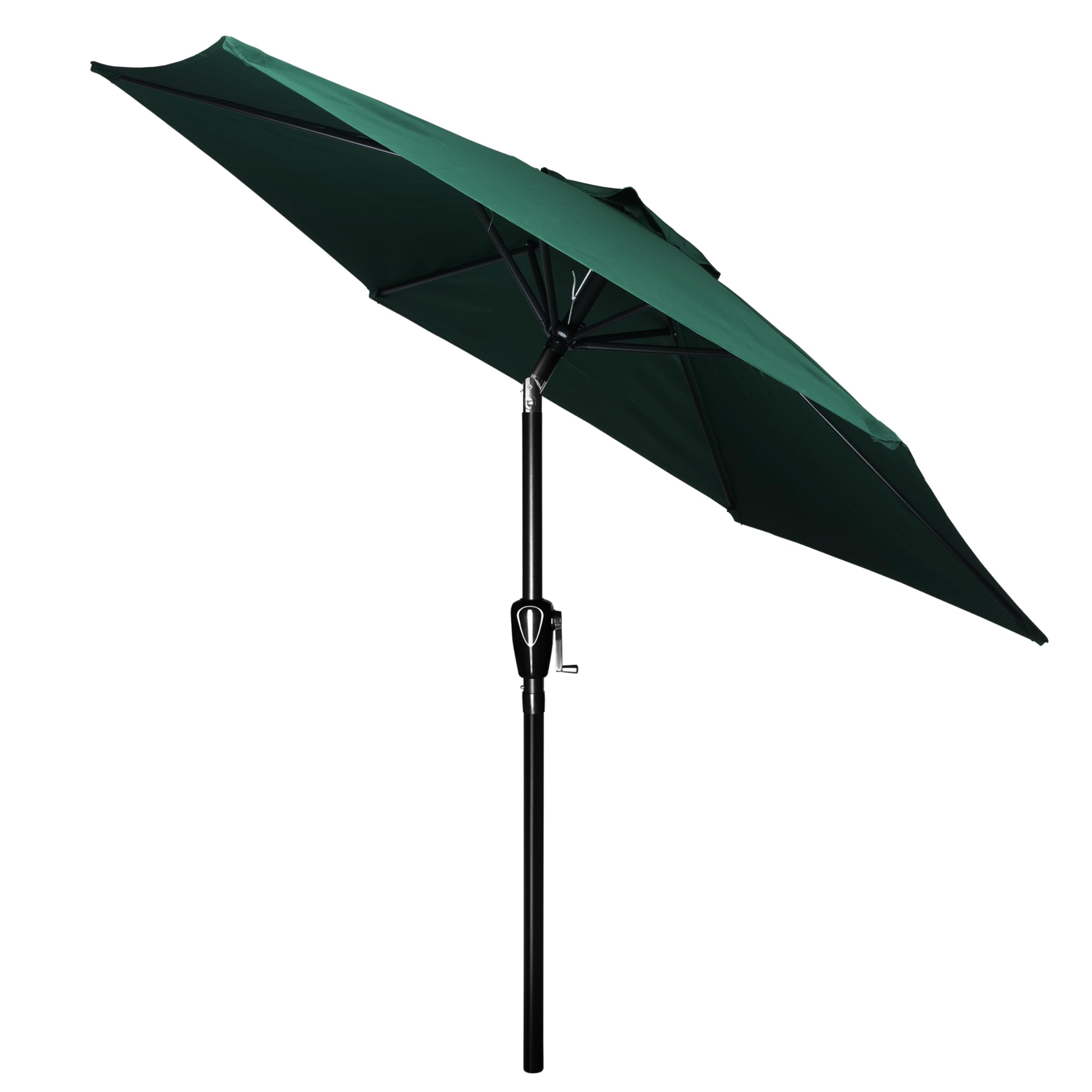 Sombrilla De Patio Simple Deluxe, Mesa Exterior De 2,3 M, Color Verde Mercado - Venta Internacional.