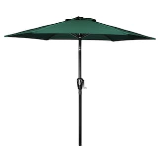 Foto 1 | Sombrilla De Patio Simple Deluxe De 2,3 M Para Exteriores Con Inclinación Y Manivela, Color Verde - Venta Internacional