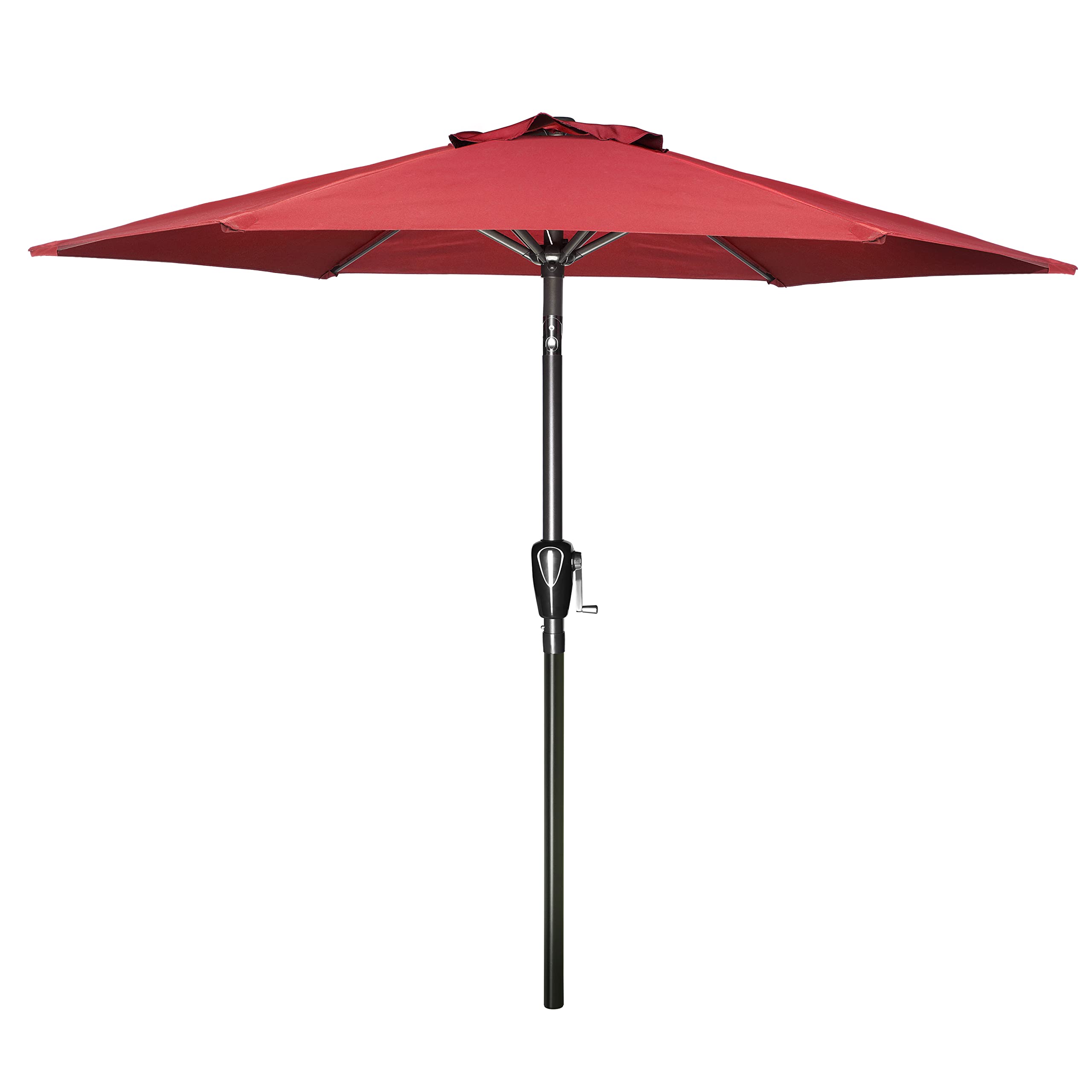 Sombrilla De Patio Simple Deluxe De 2,3 M Para Exteriores, Color Rojo Con Inclinación - Venta Internacional.
