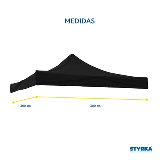 Foto 4 | Cubierta de Repuesto para Toldo 3x3m Styrka Negra