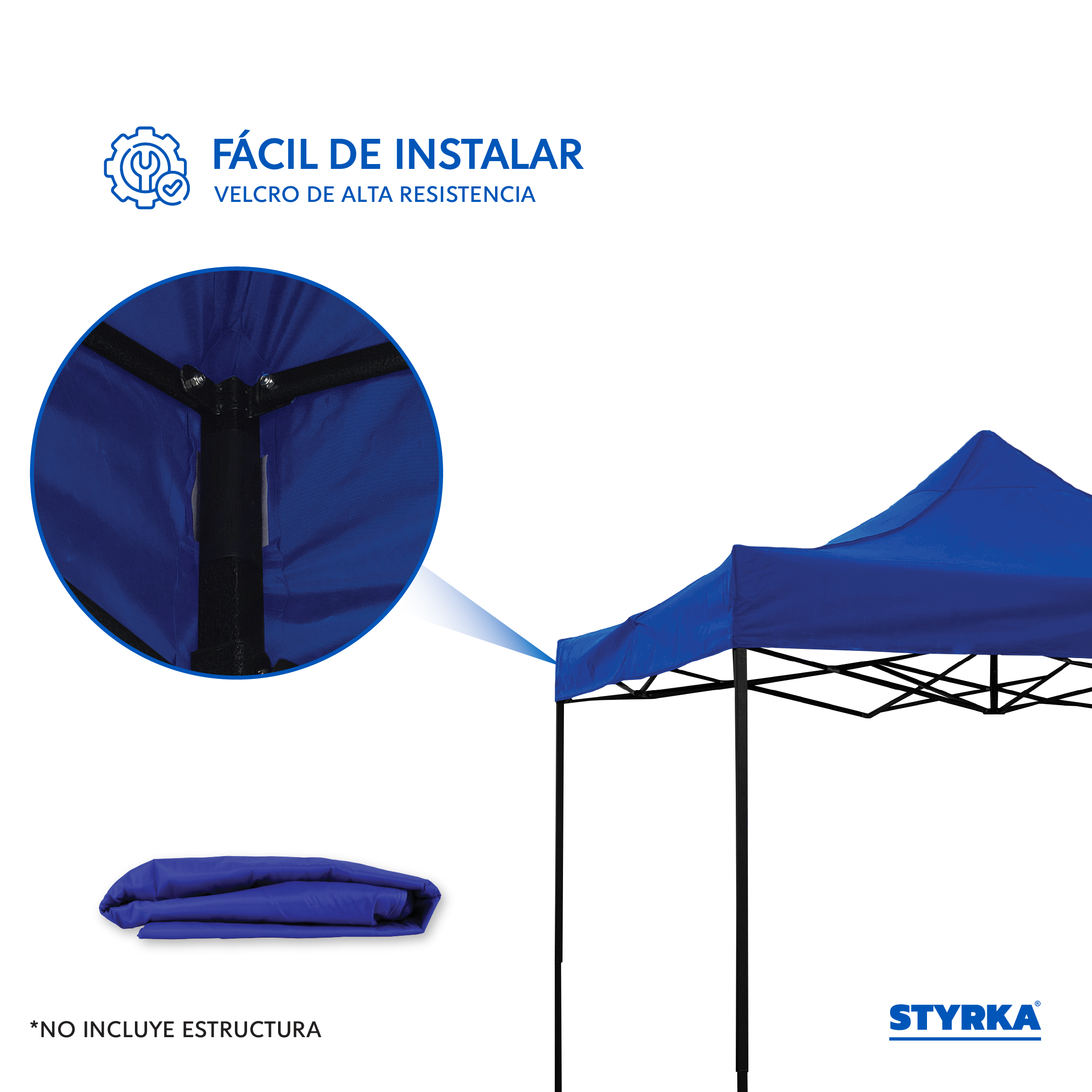 Foto 6 pulgar | Cubierta De Repuesto Para Toldo 3x3m Styrka