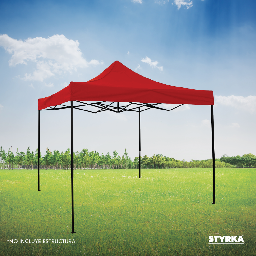 Foto 2 | Cubierta De Repuesto Para Toldo 3x3m Styrka - Color Rojo