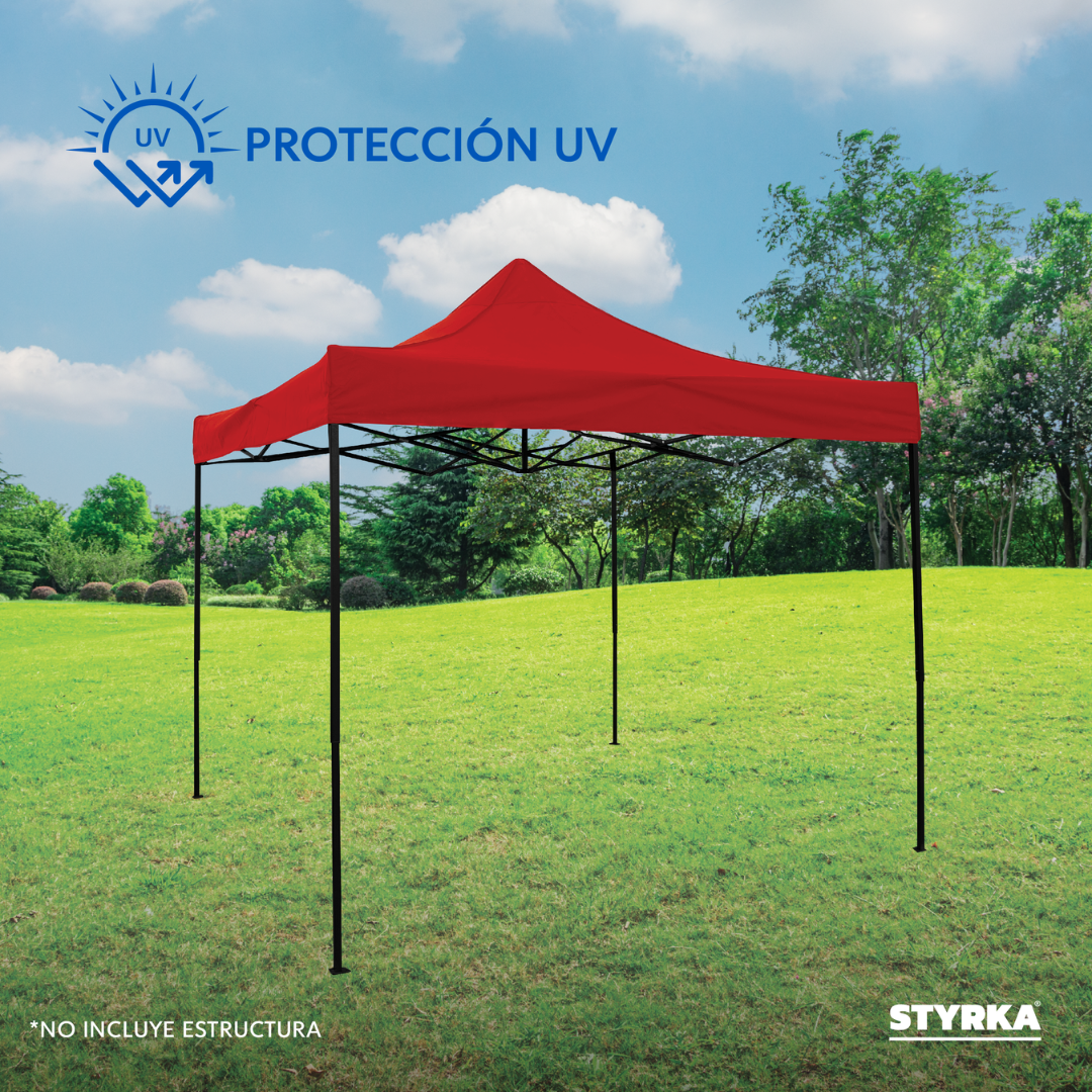 Foto 4 | Cubierta De Repuesto Para Toldo 3x3m Styrka - Color Rojo