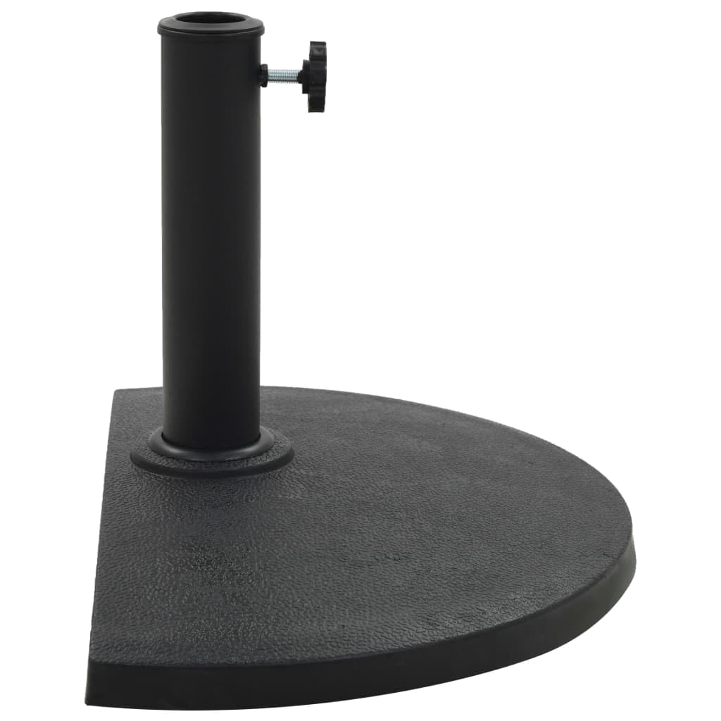 Foto 3 pulgar | Base Semicircular Para Sombrilla Vidaxl  Poliresina Negra  9 07 Kg - Venta Internacional.