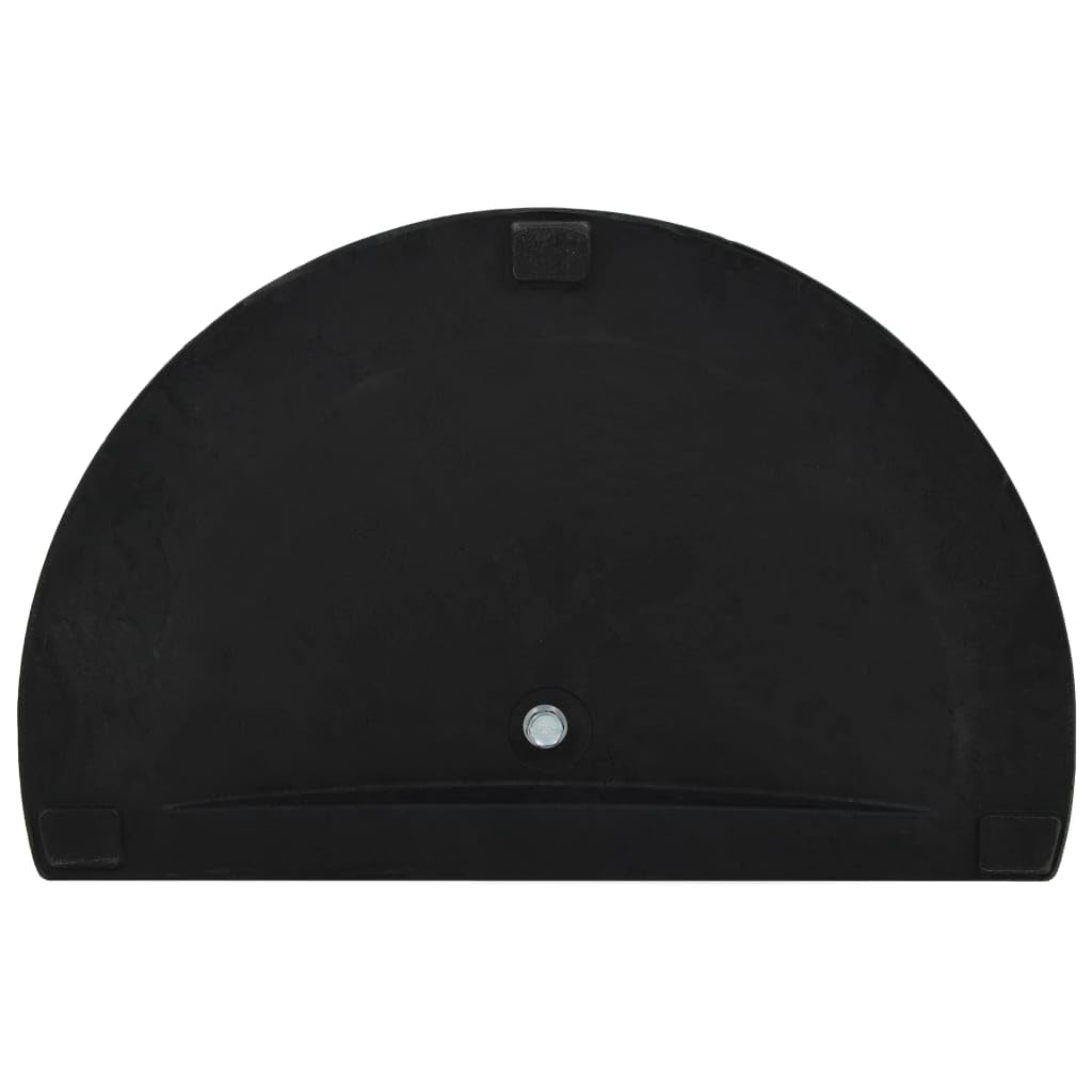Foto 8 pulgar | Base Semicircular Para Sombrilla Vidaxl  Poliresina Negra  9 07 Kg - Venta Internacional.