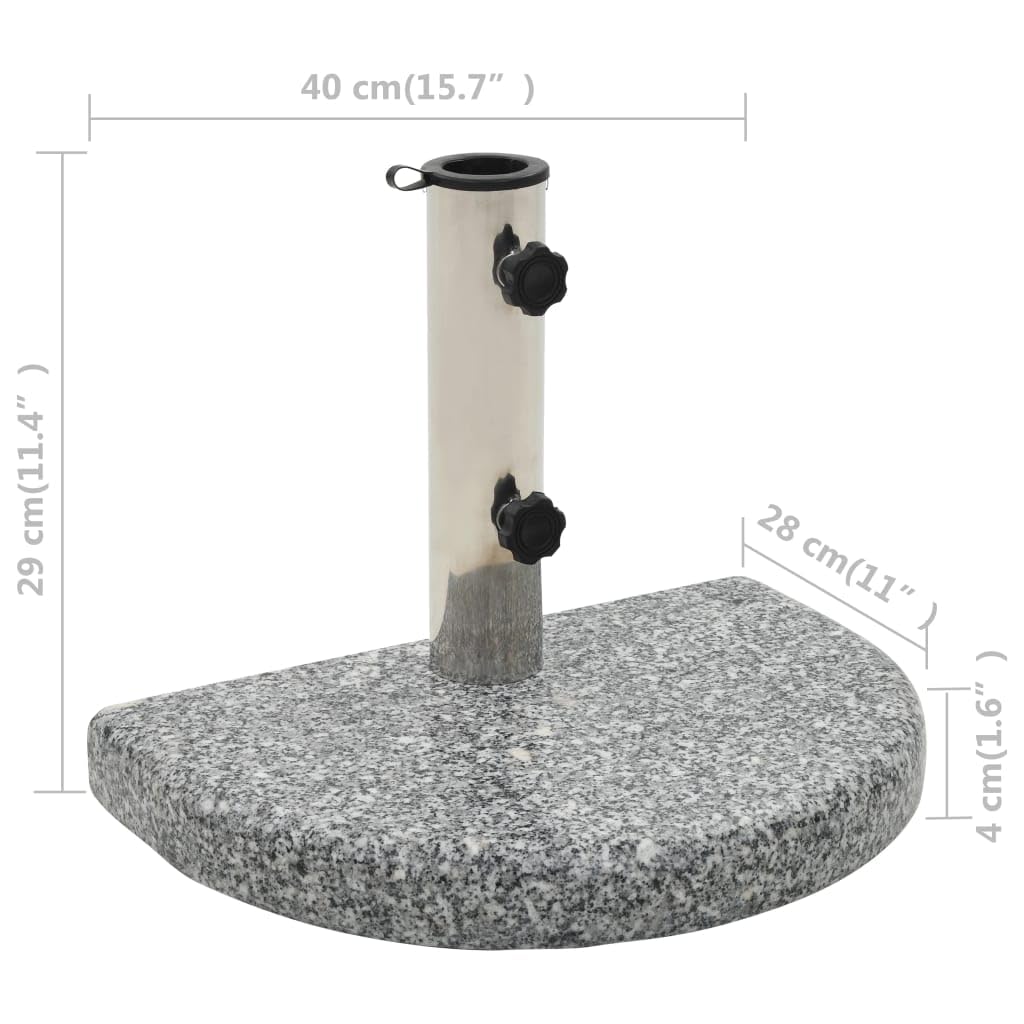 Foto 7 pulgar | Base De Sombrilla De Granito Vidaxl  Muy Resistente  10 Kg - Venta Internacional.