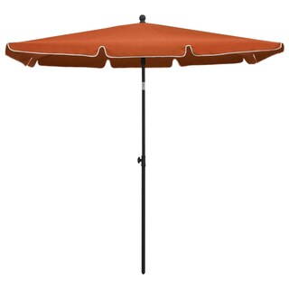 Foto 3 | Sombrilla De Jardín Vidaxl Terracotta 210 X 140 Cm Con Sistema De Manivela - Venta Internacional.