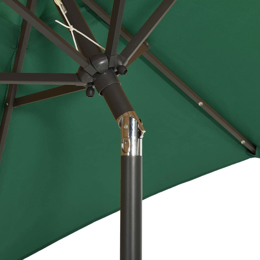 Foto 8 pulgar | Sombrilla Vidaxl Versátil Para Exteriores Con Luces Led De Aluminio De 2 X 2 M - Venta Internacional.