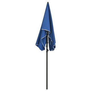 Foto 3 | Sombrilla De Jardín Vidaxl Azul Celeste De 200 X 130 Cm Con Sistema De Manivela - Venta Internacional.