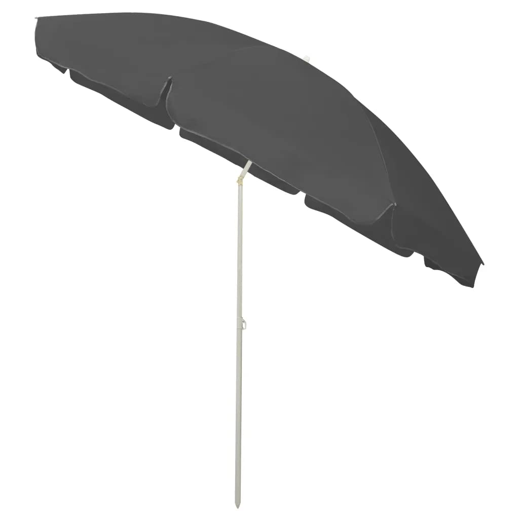 Foto 4 pulgar | Sombrilla De Playa Vidaxl  Antracita  3 M De Diámetro  Protección Uv - Venta Internacional.