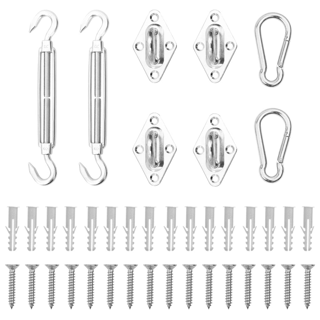 Foto 2 pulgar | Juego De Accesorios Para Sombrillas Y Velas Vidaxl De Acero Inoxidable  8 Piezas - Venta Internacional.