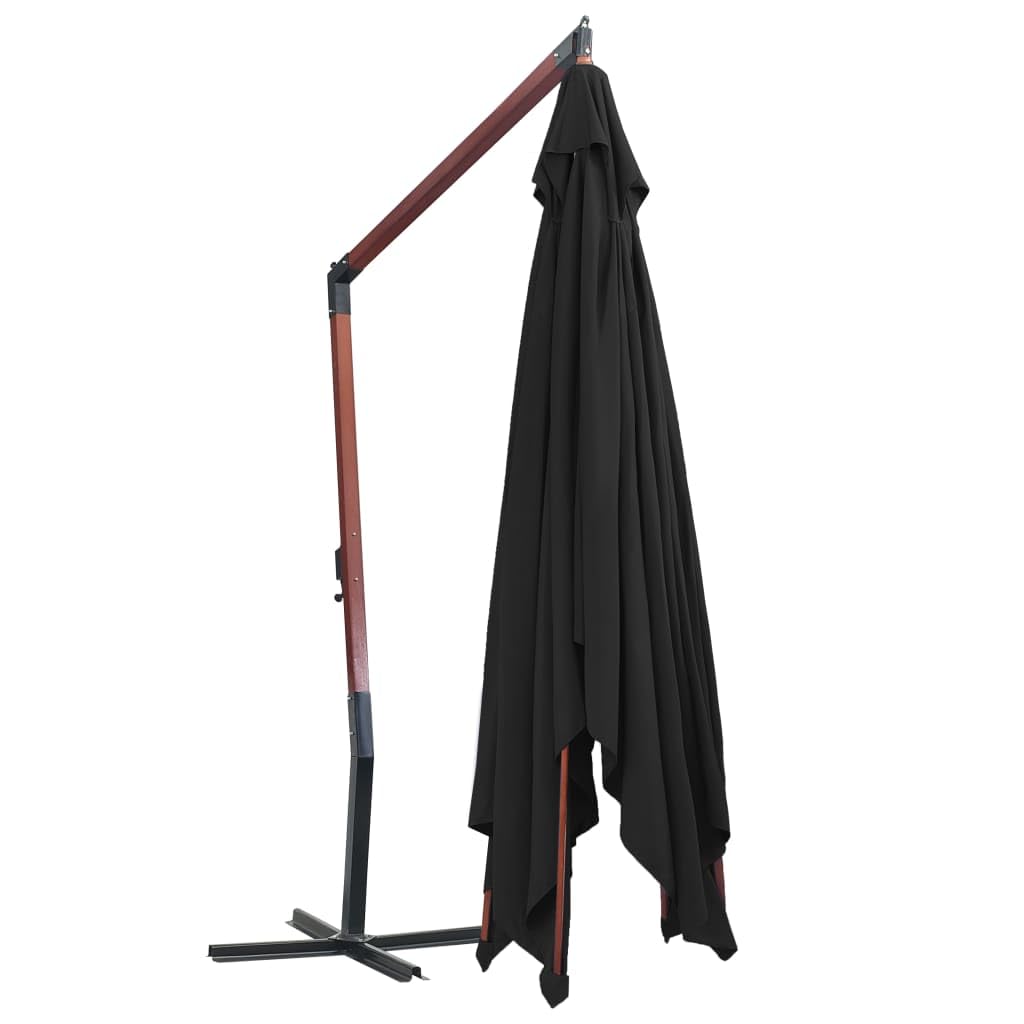 Foto 4 | Sombrilla Colgante Vidaxl Negra De 400 X 300 Cm  Resistente A Los Rayos Uv - Venta Internacional.