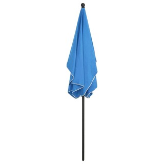 Foto 4 | Sombrilla De Jardín Vidaxl Azul Celeste 210 X 140 Cm Con Sistema De Manivela - Venta Internacional.