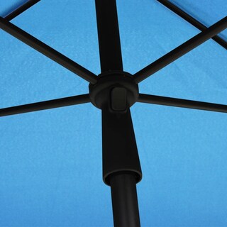 Foto 5 | Sombrilla De Jardín Vidaxl Azul Celeste 210 X 140 Cm Con Sistema De Manivela - Venta Internacional.