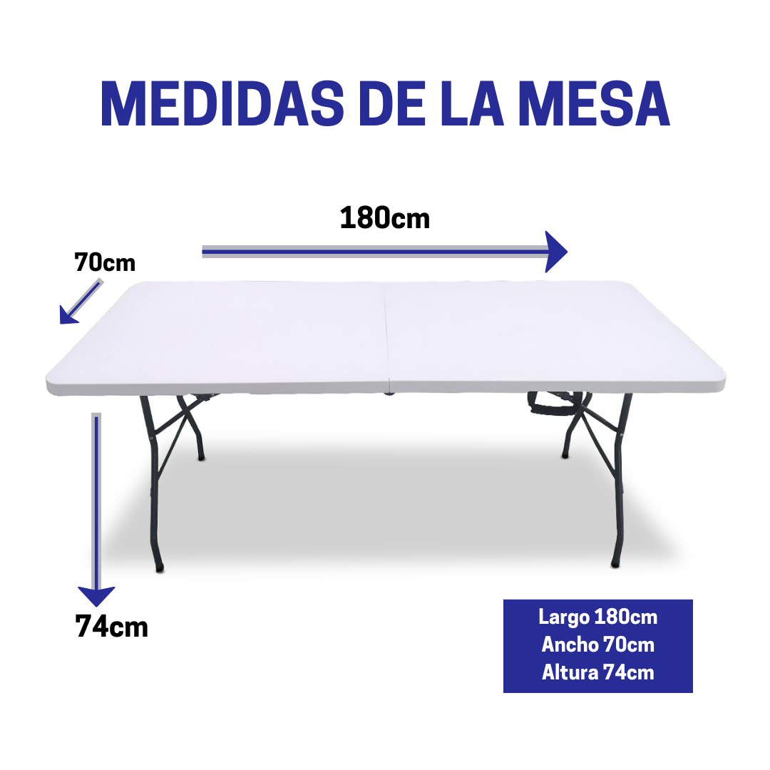 Foto 3 pulgar | Mesa Plegable Ag innovaciones Blanca