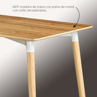 Foto 5 | Mesa Iliosinnova Oslo color Marrón