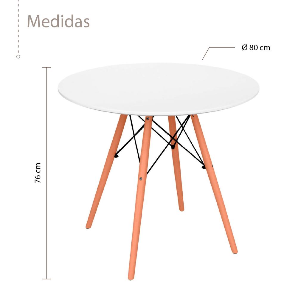 Foto 2 | Mesa Decorativa Redonda Elly Decor Estilo Eames Minimalista Moderna