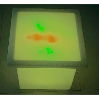 Foto 6 | Mesa Griega Mini Iluminada Sala Lounge Neonmania