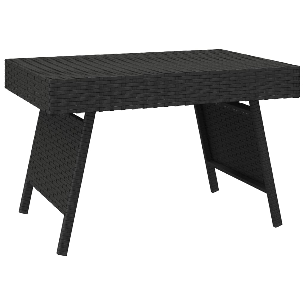 Foto 2 pulgar | Mesa Auxiliar Plegable Vidaxl Elegant Pe Ratán Para Interiores Y Exteriores - Venta Internacional.