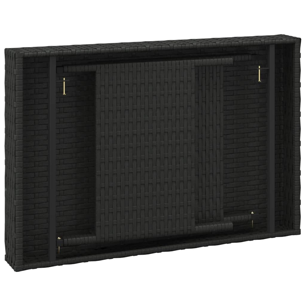 Foto 4 pulgar | Mesa Auxiliar Plegable Vidaxl Elegant Pe Ratán Para Interiores Y Exteriores - Venta Internacional.