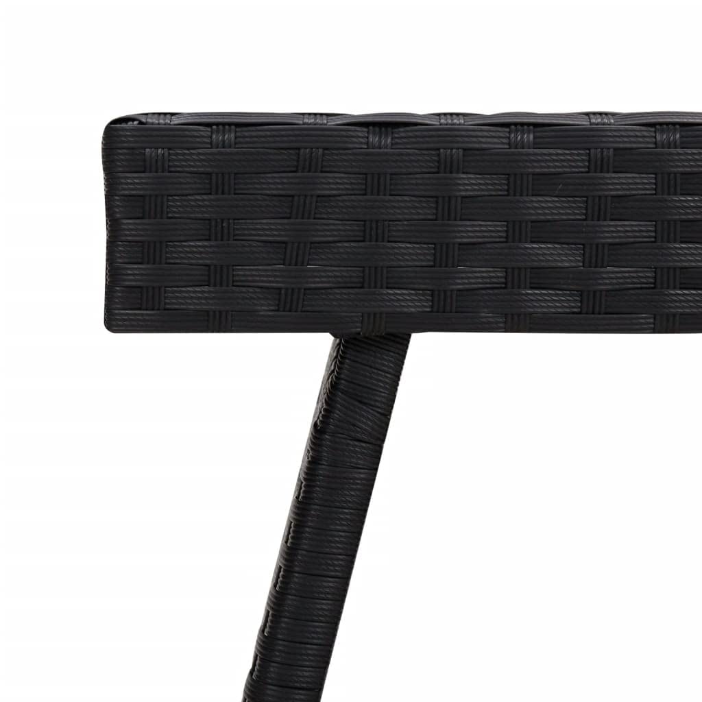 Foto 7 pulgar | Mesa Auxiliar Plegable Vidaxl Elegant Pe Ratán Para Interiores Y Exteriores - Venta Internacional.