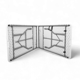Foto 3 | Mesa Plegable Portafolio 2.40m Blanca Camping Jardín Eventos