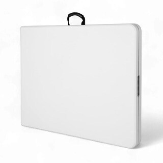 Foto 4 | Mesa Plegable Portafolio 2.40m Blanca Camping Jardín Eventos