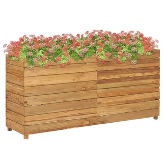 Foto 1 | Jardinera Elevada Vidaxl Teca Reciclada Y Acero 150 X 40 X 72 Cm - Venta Internacional.