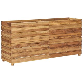 Foto 2 | Jardinera Elevada Vidaxl Teca Reciclada Y Acero 150 X 40 X 72 Cm - Venta Internacional.