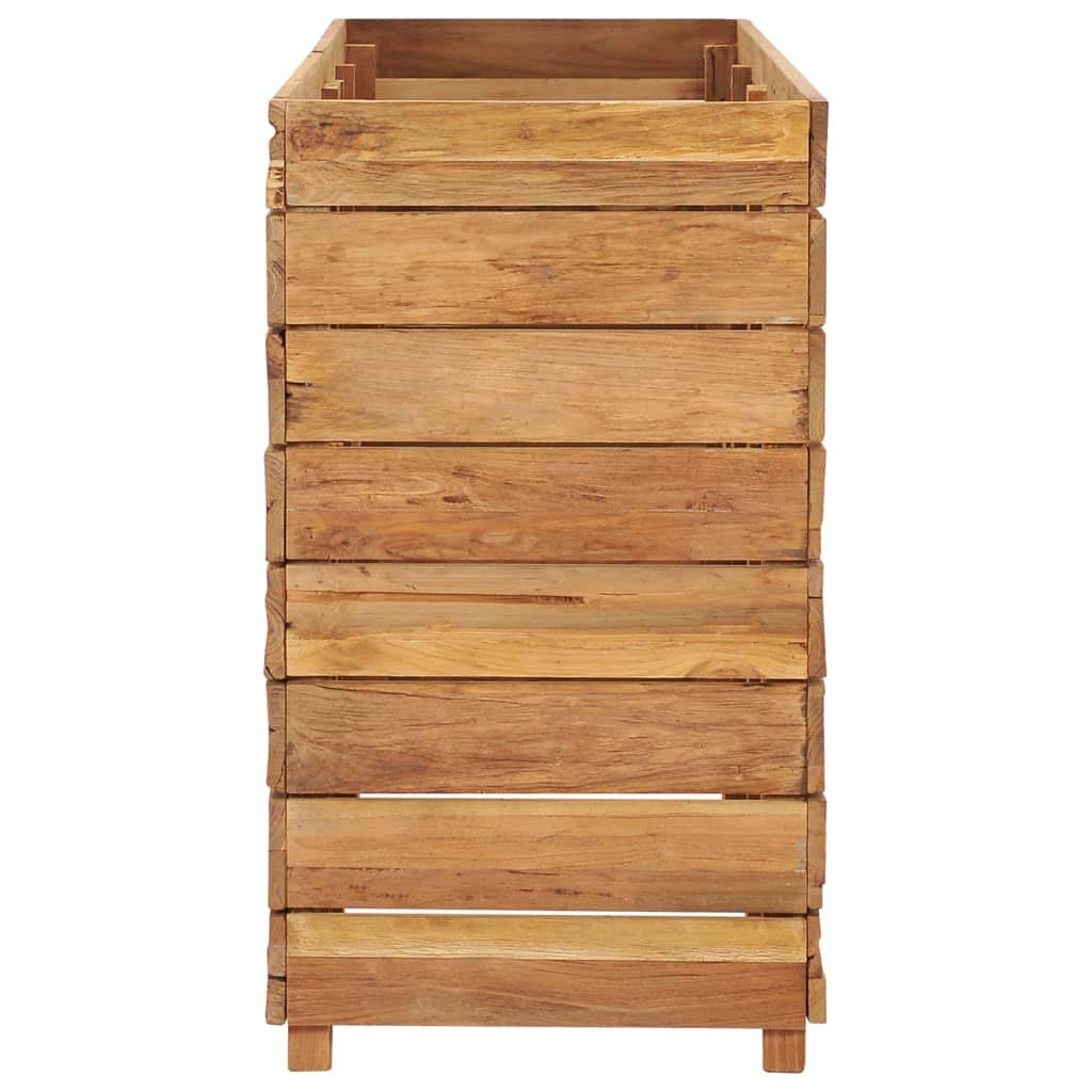 Foto 5 pulgar | Jardinera Elevada Vidaxl  Teca Reciclada Y Acero  150 X 40 X 72 Cm - Venta Internacional.