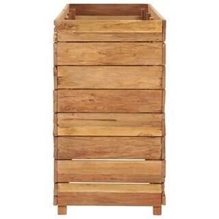Foto 4 | Jardinera Elevada Vidaxl Teca Reciclada Y Acero 150 X 40 X 72 Cm - Venta Internacional.