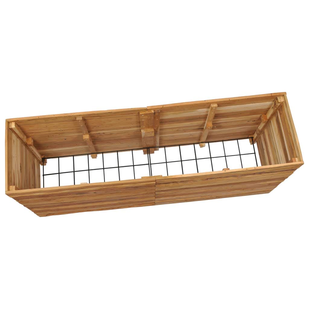 Foto 6 pulgar | Jardinera Elevada Vidaxl  Teca Reciclada Y Acero  150 X 40 X 72 Cm - Venta Internacional.