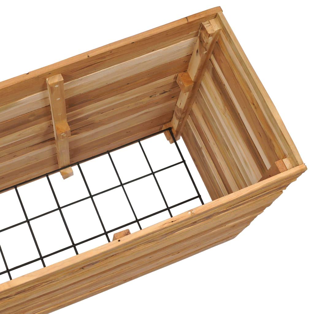 Foto 7 pulgar | Jardinera Elevada Vidaxl  Teca Reciclada Y Acero  150 X 40 X 72 Cm - Venta Internacional.