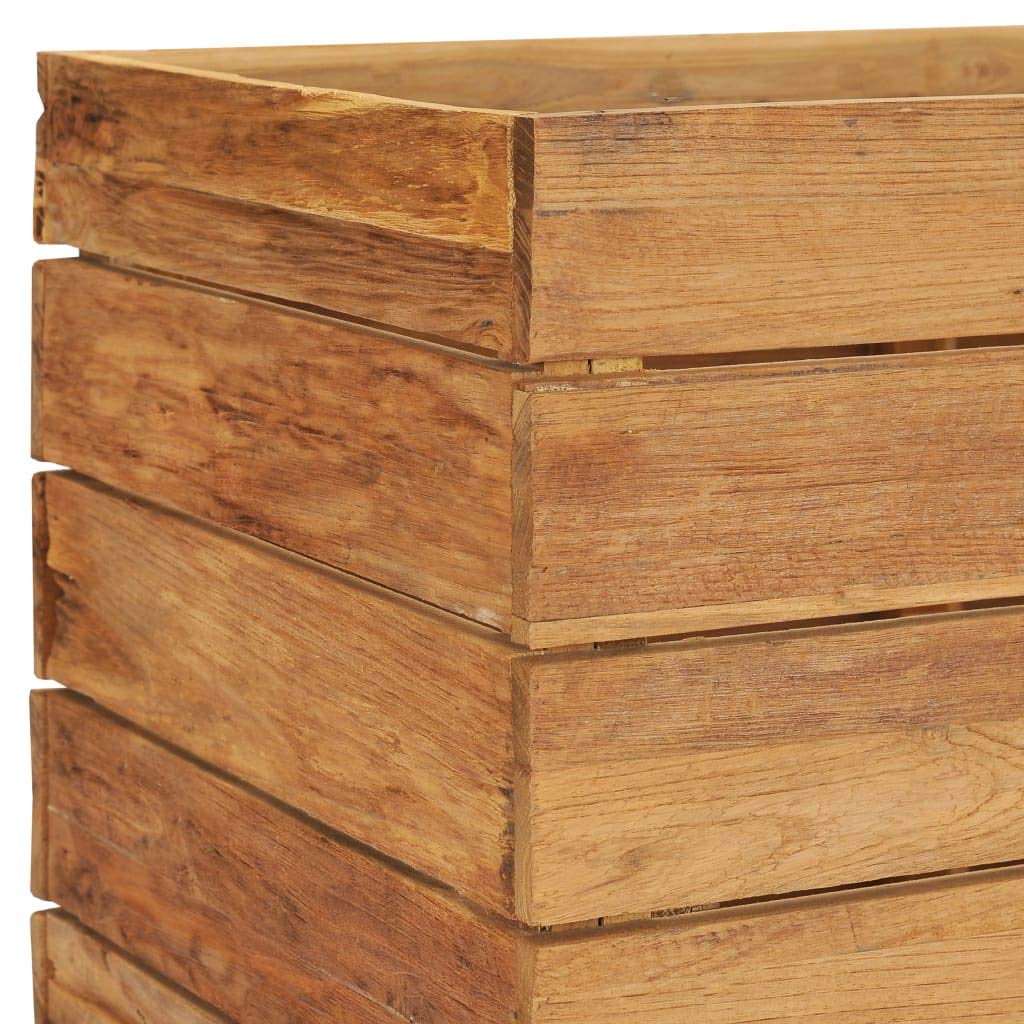 Foto 7 | Jardinera Elevada Vidaxl  Teca Reciclada Y Acero  150 X 40 X 72 Cm - Venta Internacional.