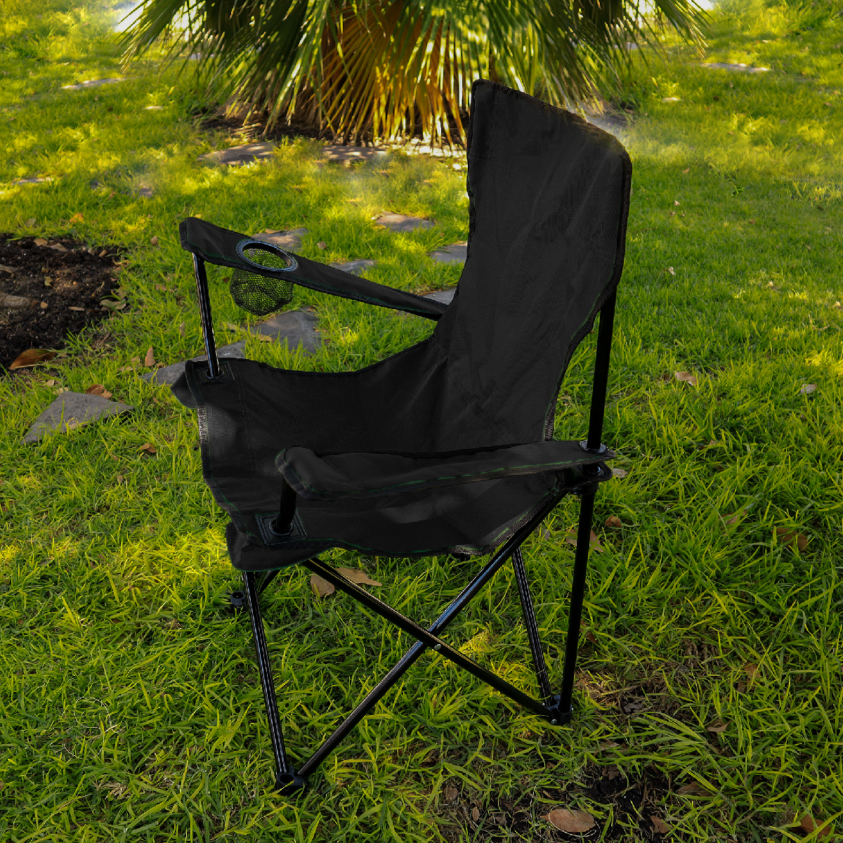Foto 4 pulgar | Sillas Plegable con Portavaso Iliosinnova Negro 4 Piezas
