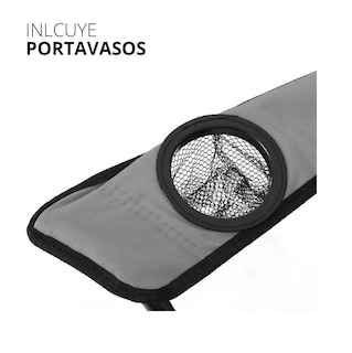 Foto 3 | Silla Plegable Portátil Eo Safe Imports ESI-370 color Gris
