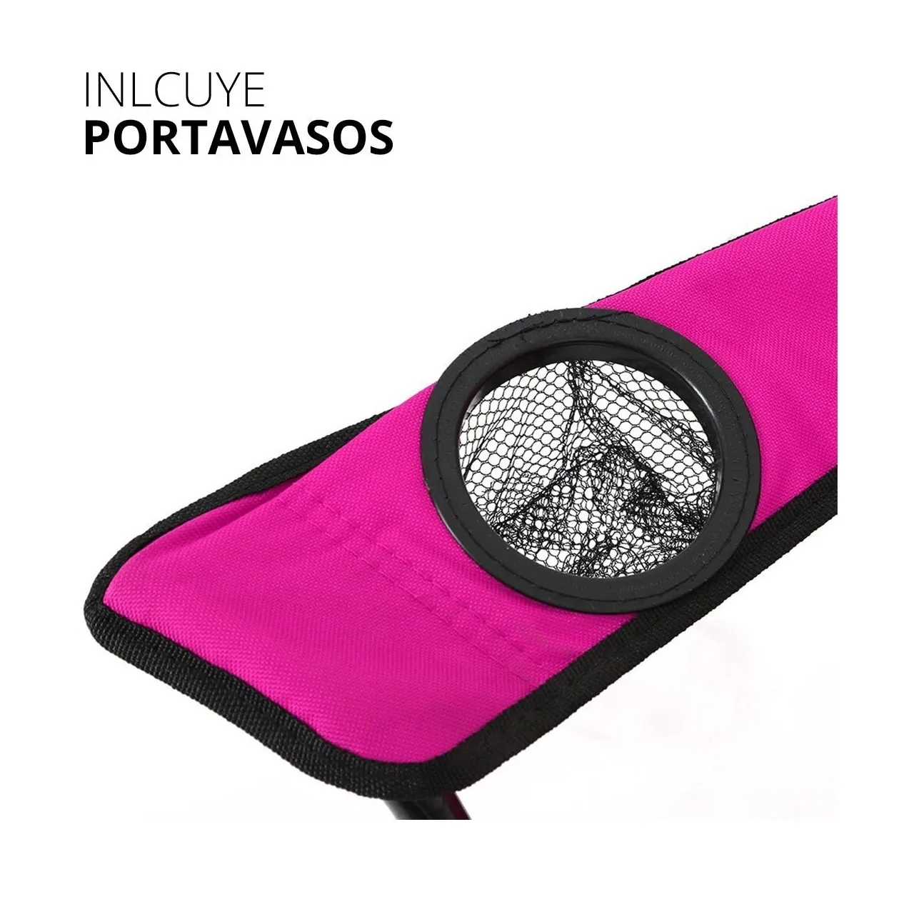 Foto 4 pulgar | Silla Plegable Portátil Eo Safe Imports ESI-370 color Rosa