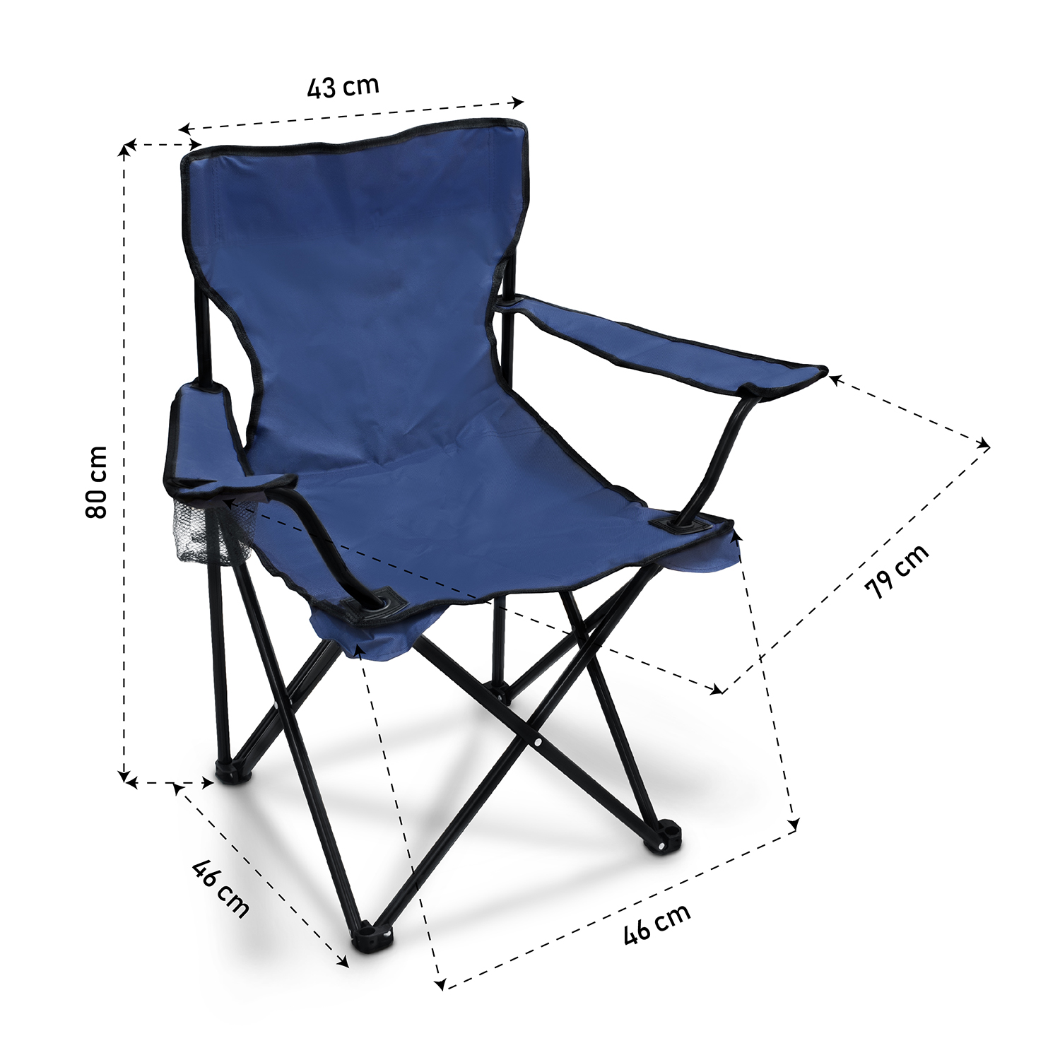 Foto 4 pulgar | Silla Plegable Andromeda Inc color Azul Marino