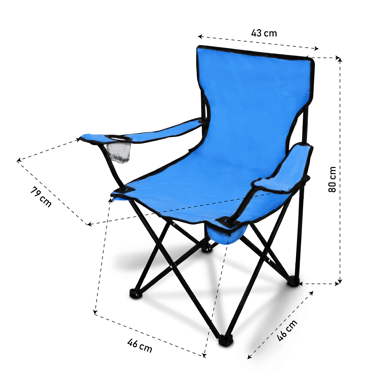 Foto 4 pulgar | Silla Plegable Andromeda Inc color Azul