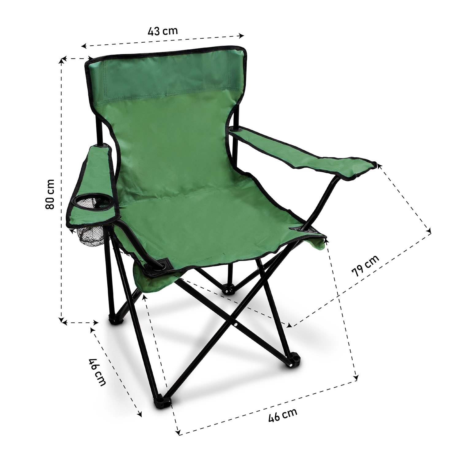 Foto 4 pulgar | Silla Plegable Para Camping Playa - Jardín Impermeable Andrómeda Inc color Verde