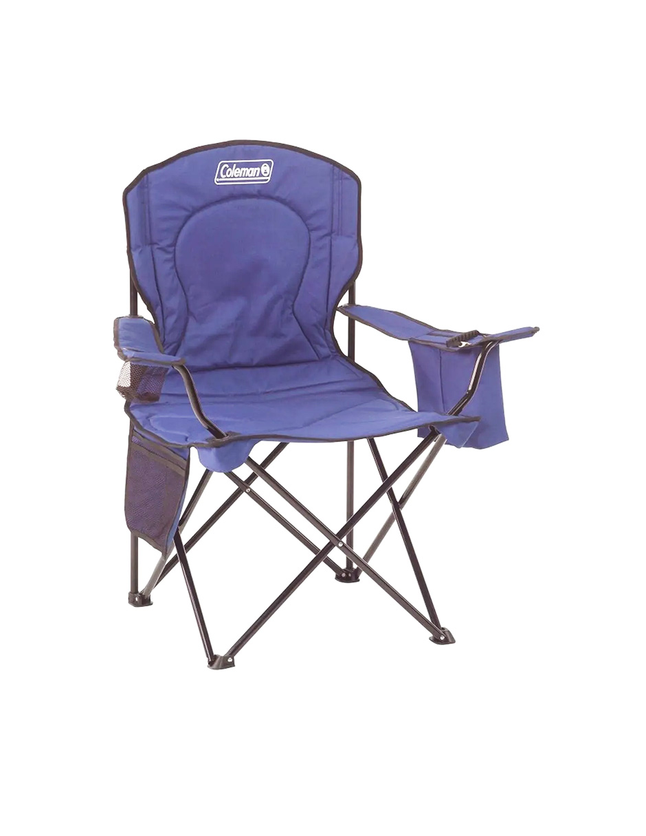 Foto 3 pulgar | Silla Plegable Coleman 2000032008 color Azul Extra Grande con Hielera Lateral