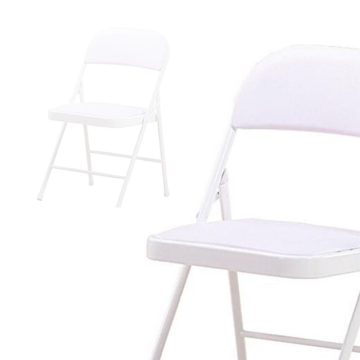 Foto 4 pulgar | Silla Plegable Ilios Innova Acojinada Blanca